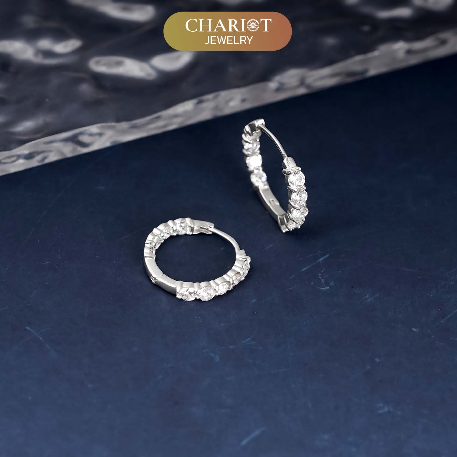 Stones Round Earrings