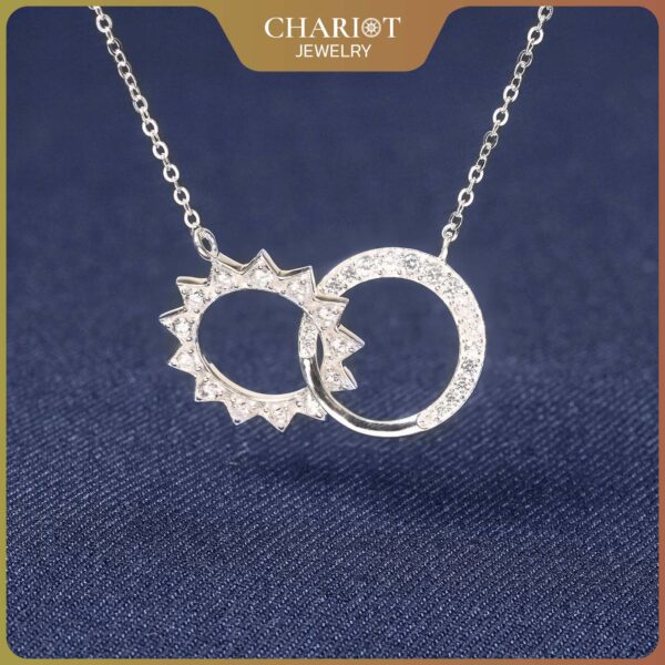 Sun Embrace Moon Necklace