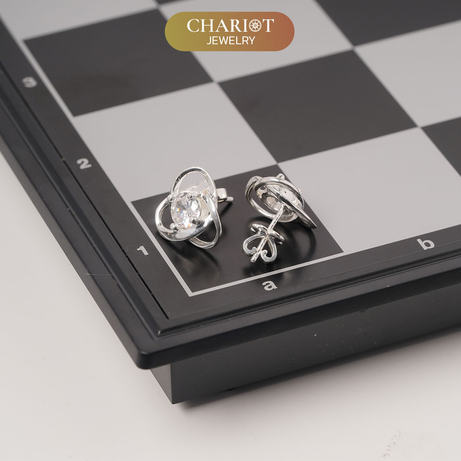 Personalized Gift For Mom - Core Memories Earrings - Moissanite - Happy Mother's Day 2, to My Beautiful Mother