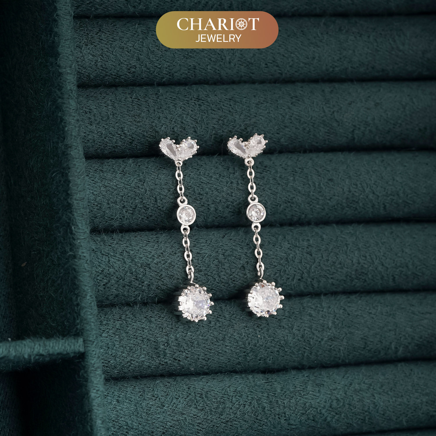 Ethereal Heartdrop Earrings