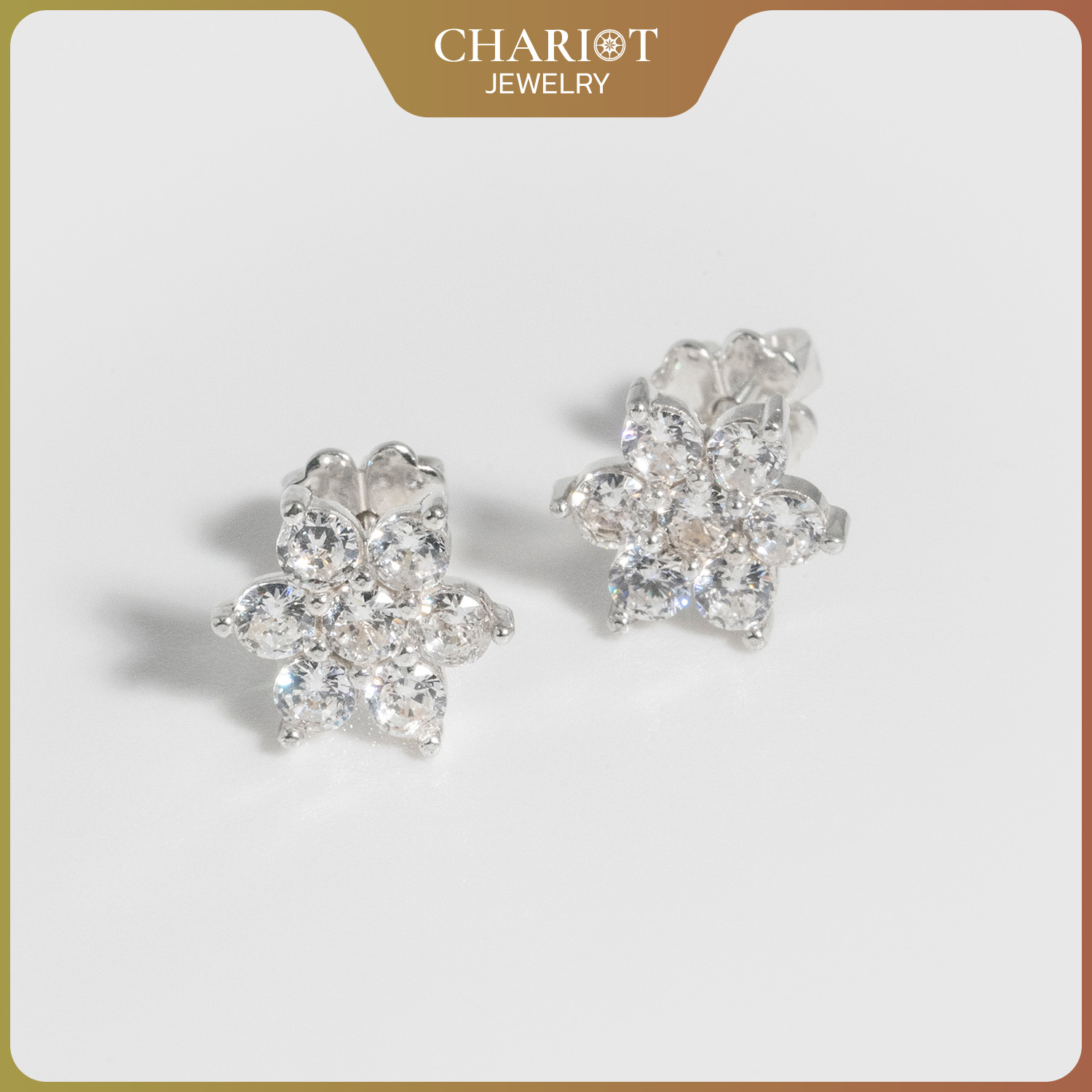 Six Petal Flower Earrings