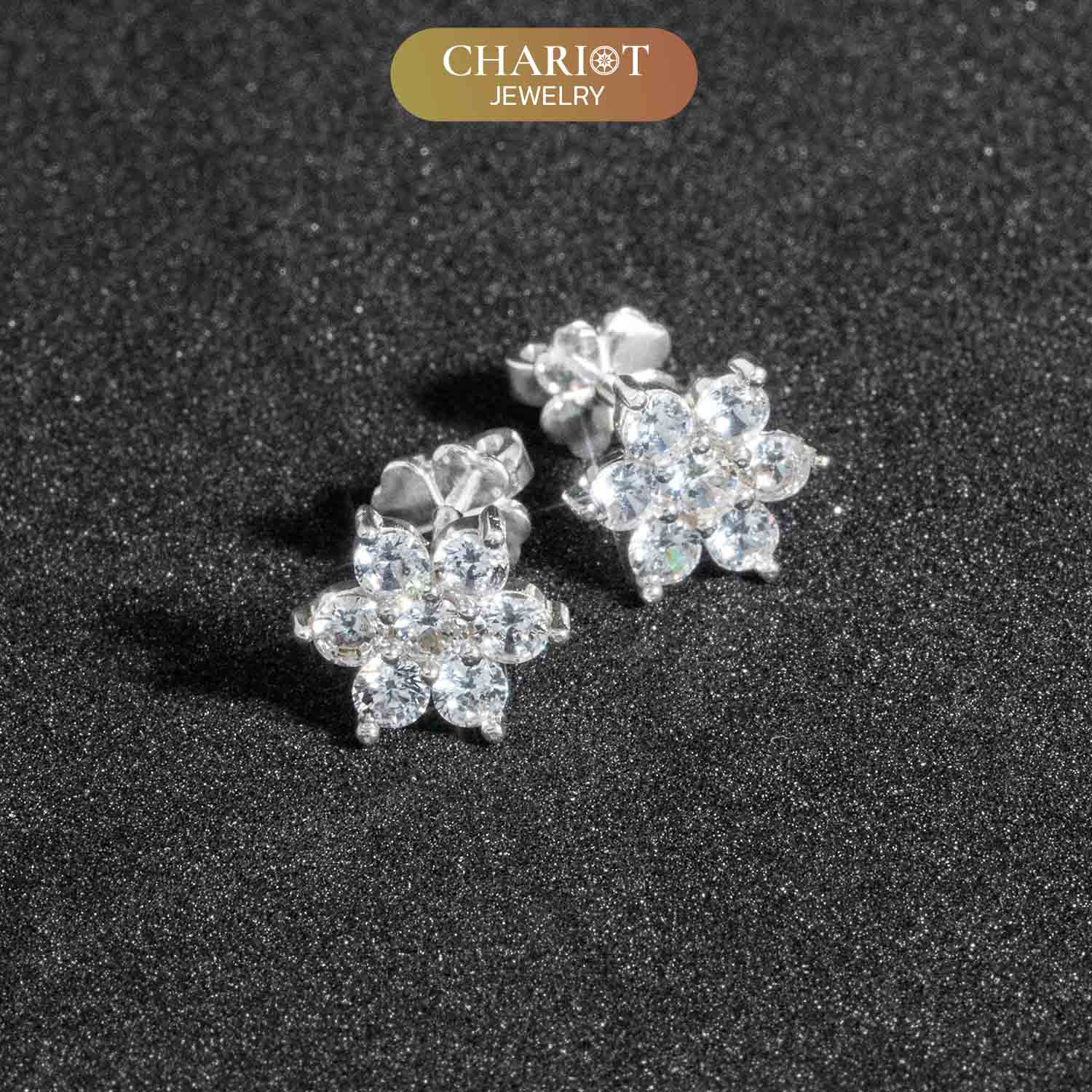 Six Petal Flower Earrings