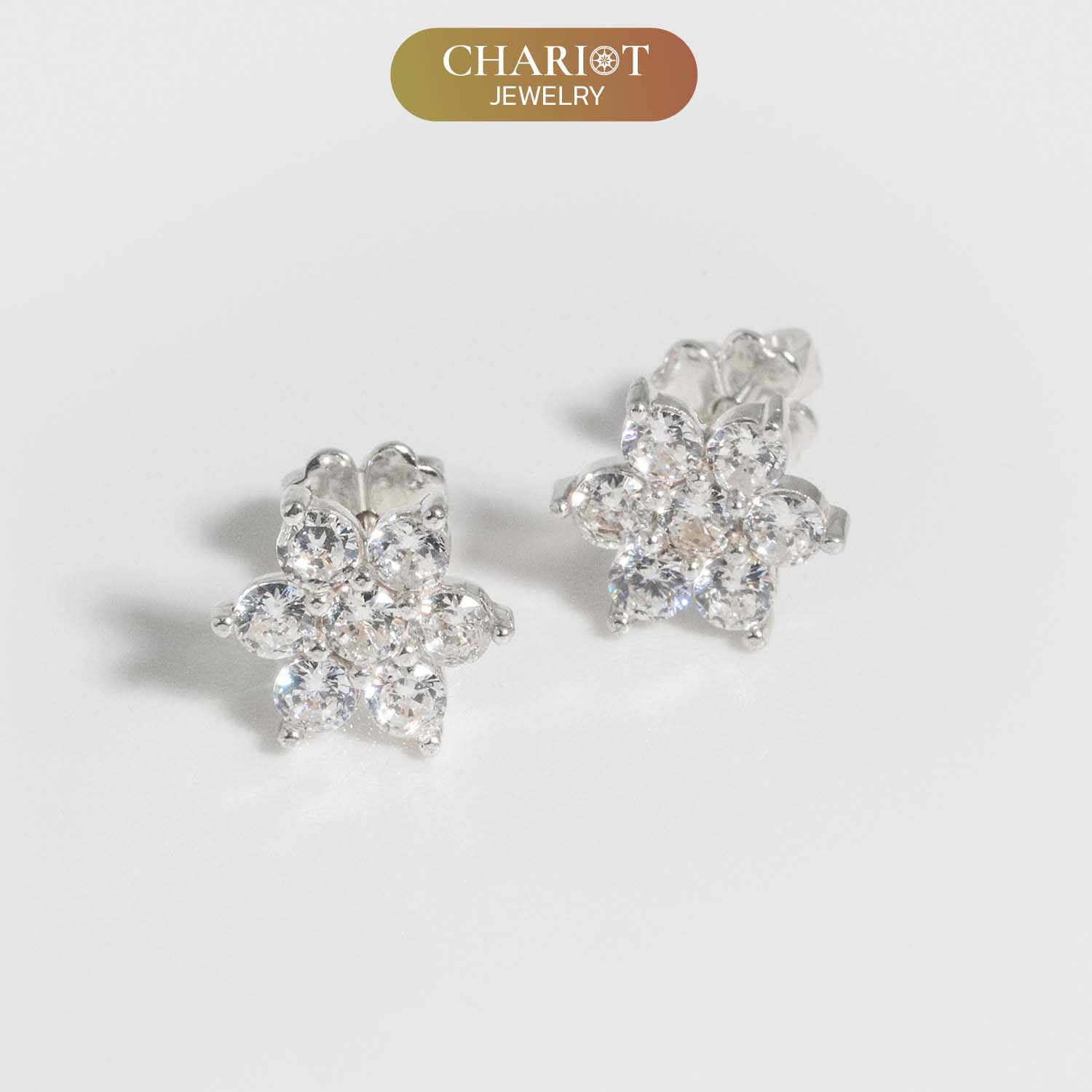 Six Petal Flower Earrings