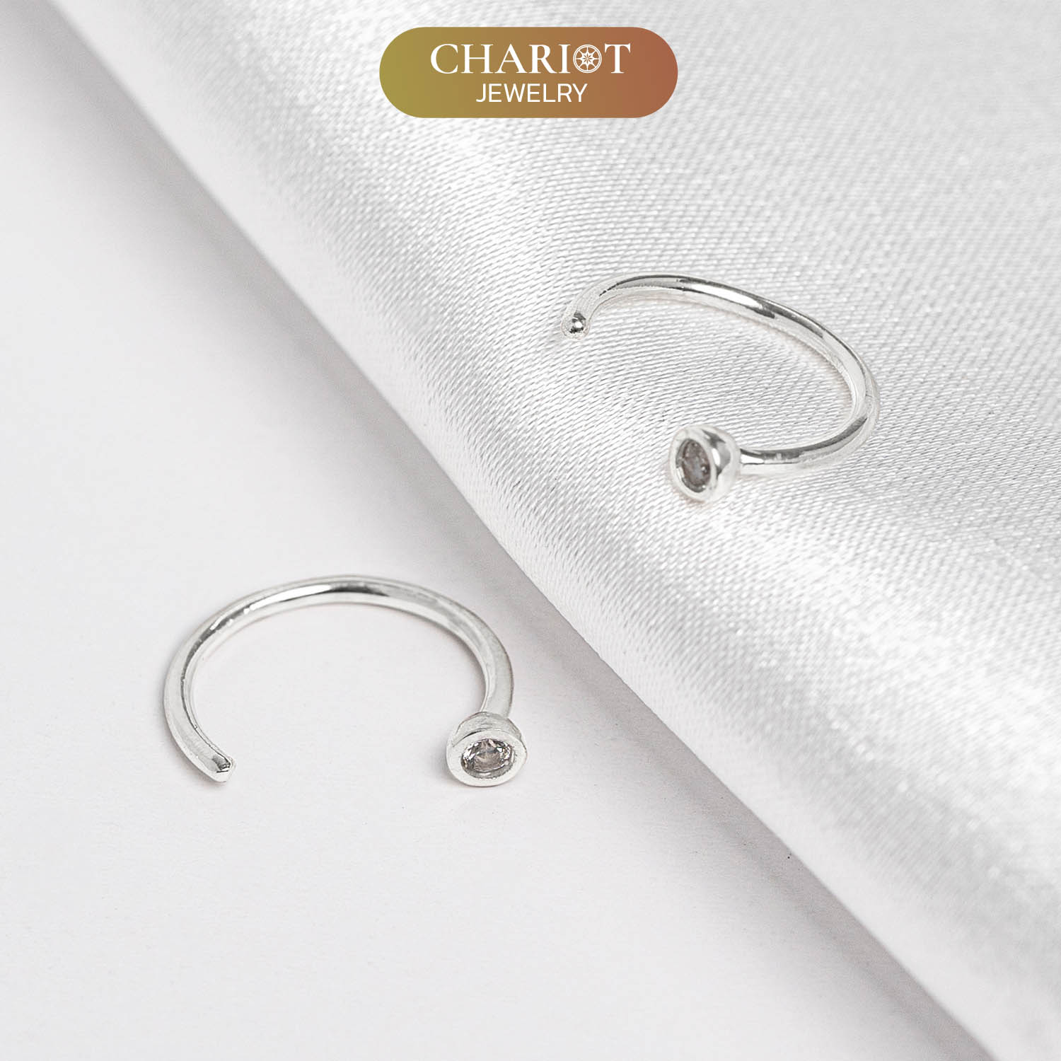 Round Stone Earrings