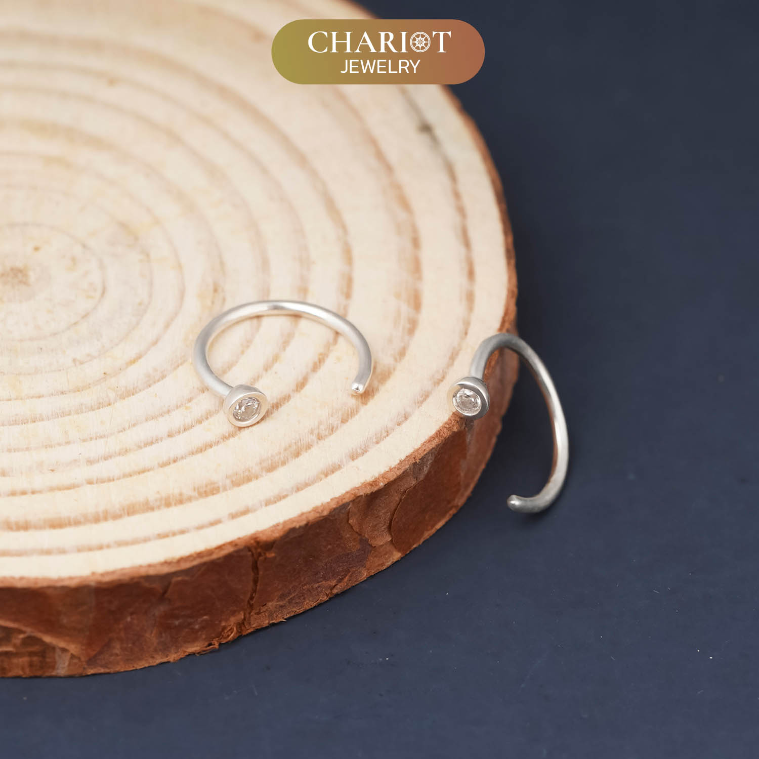 Round Stone Earrings