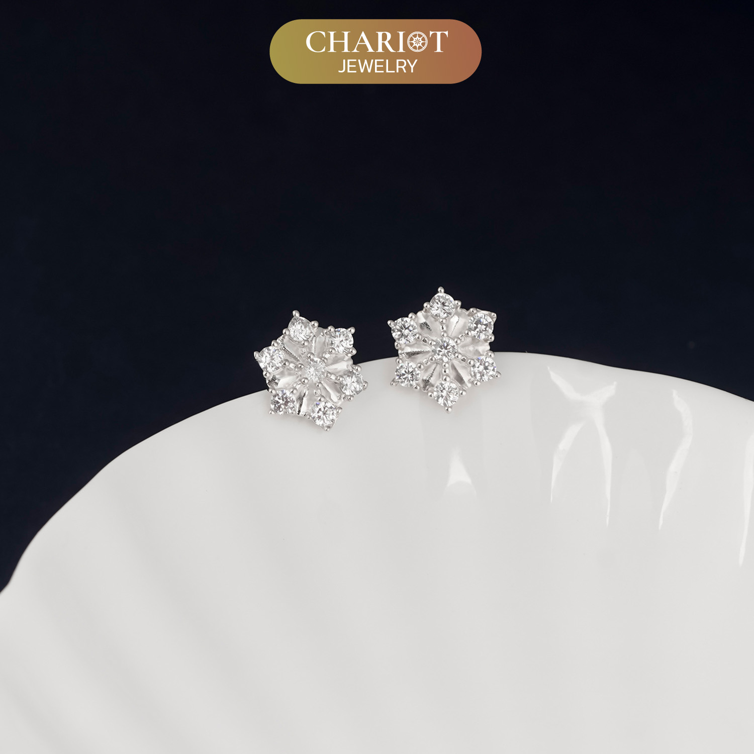 Snow Flower Earrings