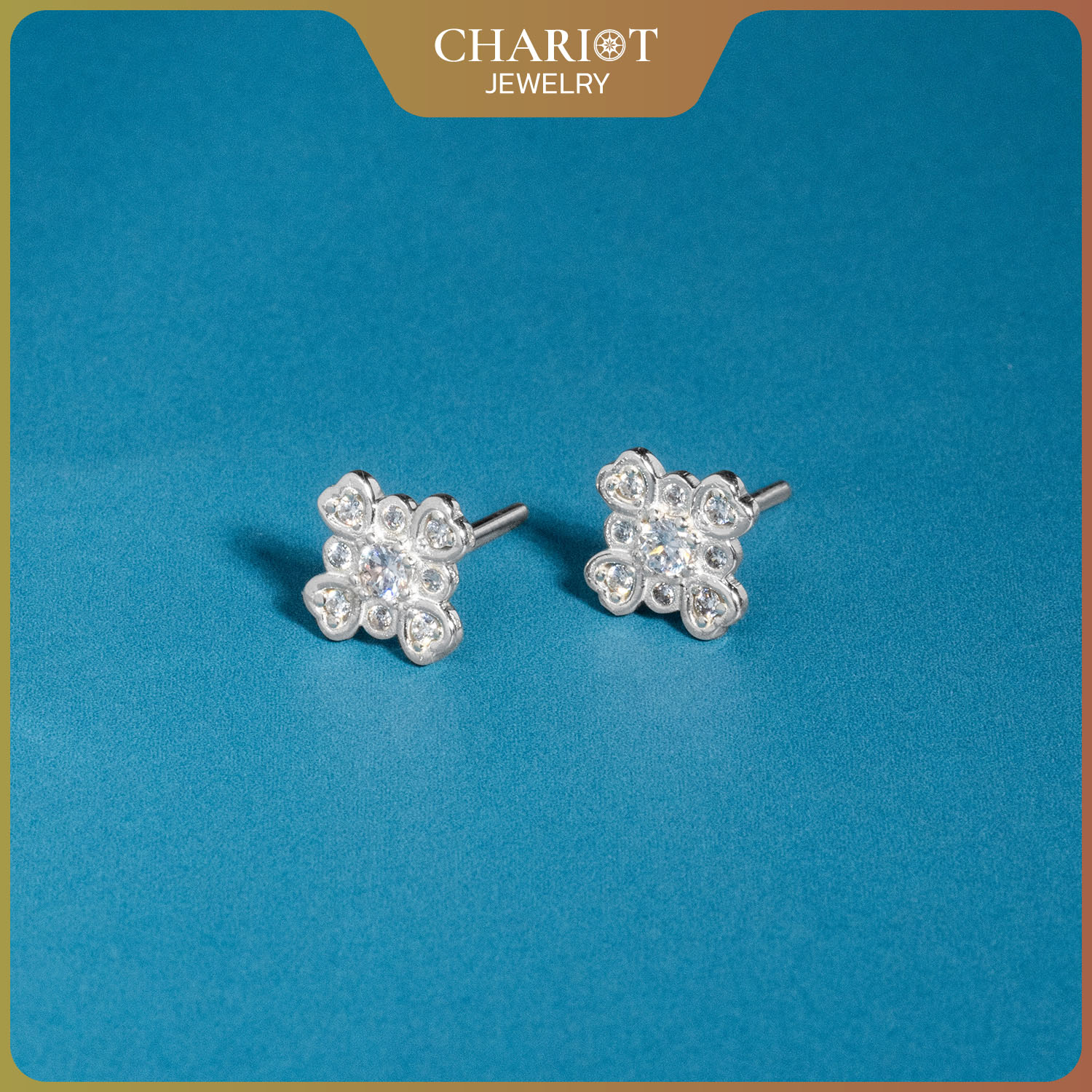 Crystallized Blossom Earrings