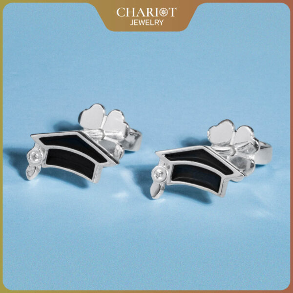 Graduation Cap Symbol Earrings