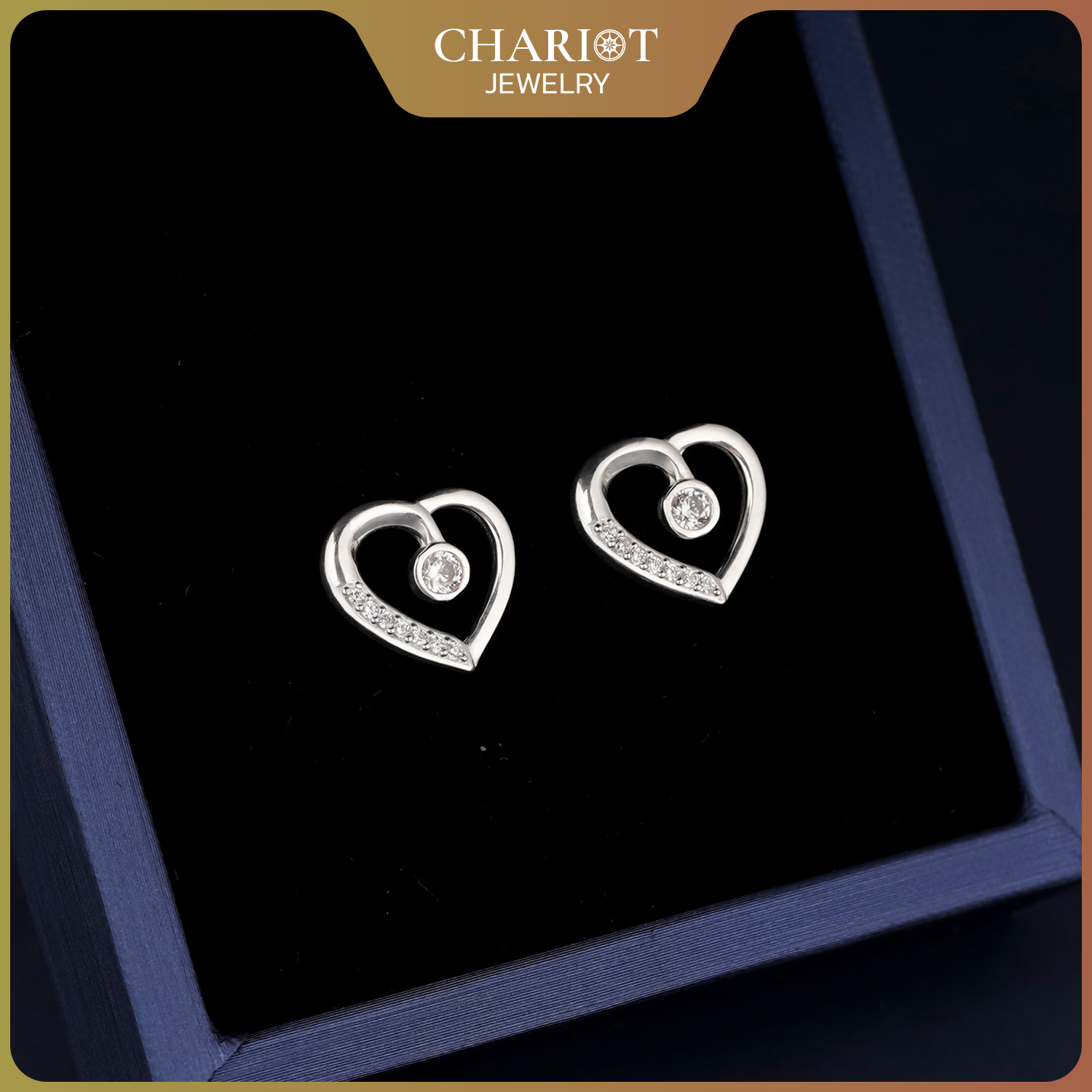 Dazzling Heart Earrings