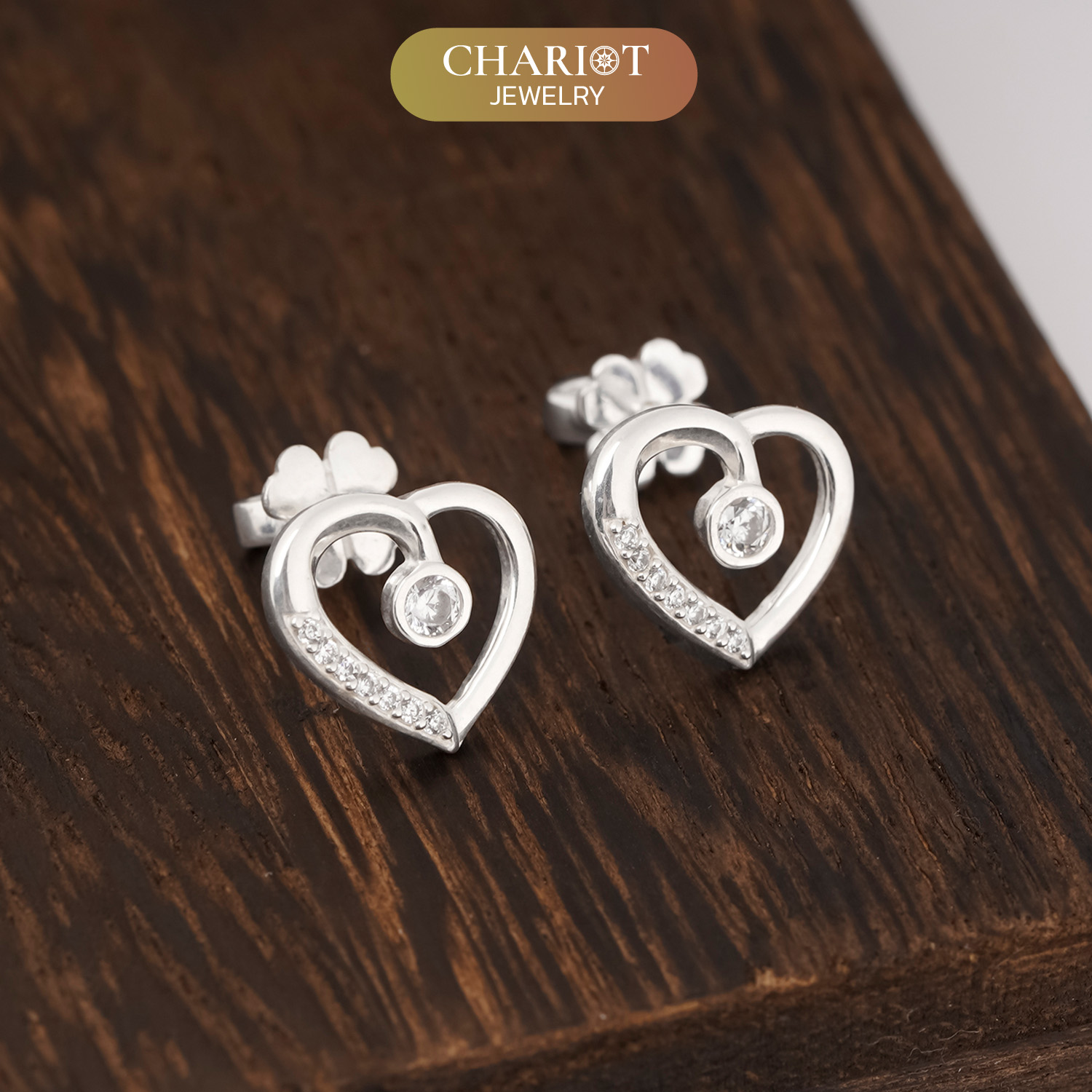 Dazzling Heart Earrings