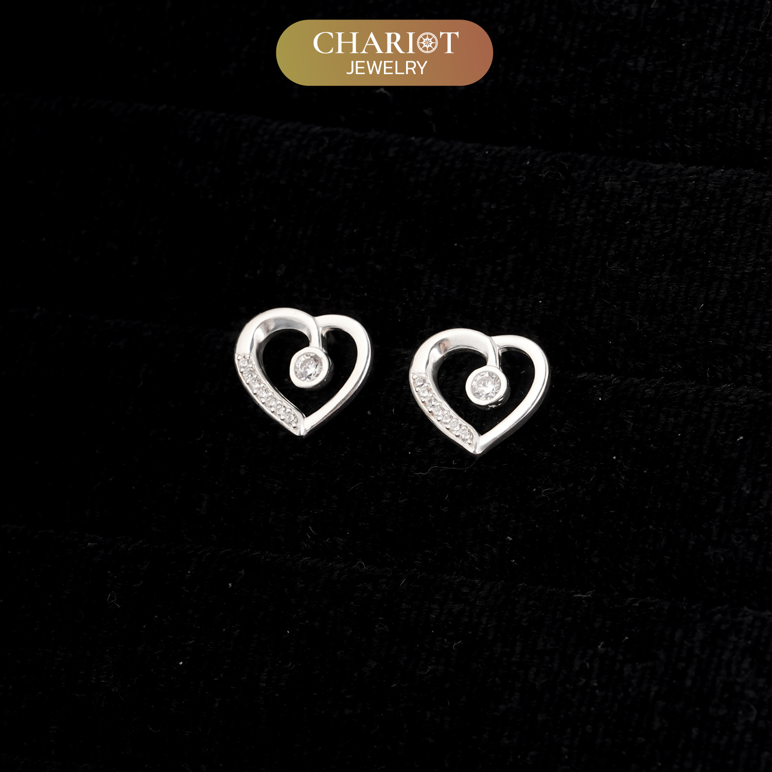Dazzling Heart Earrings
