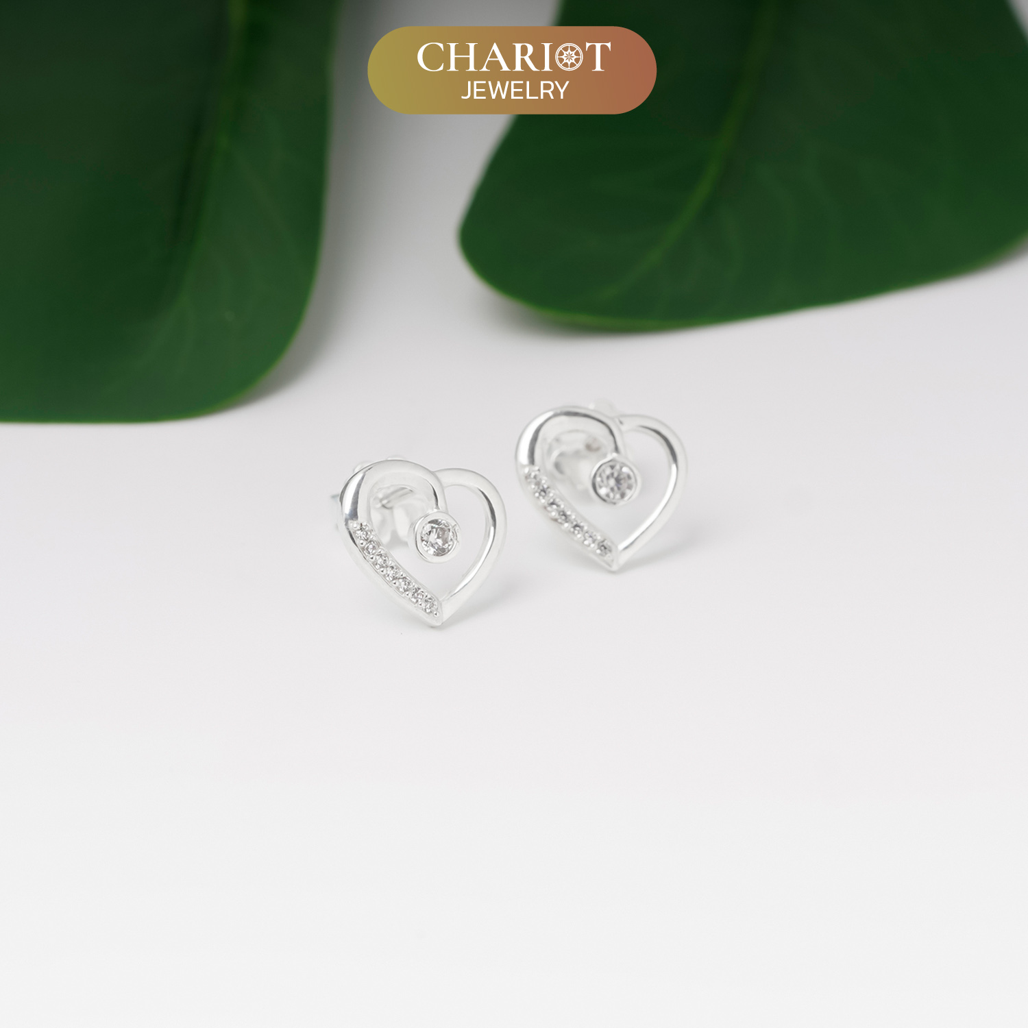 Dazzling Heart Earrings