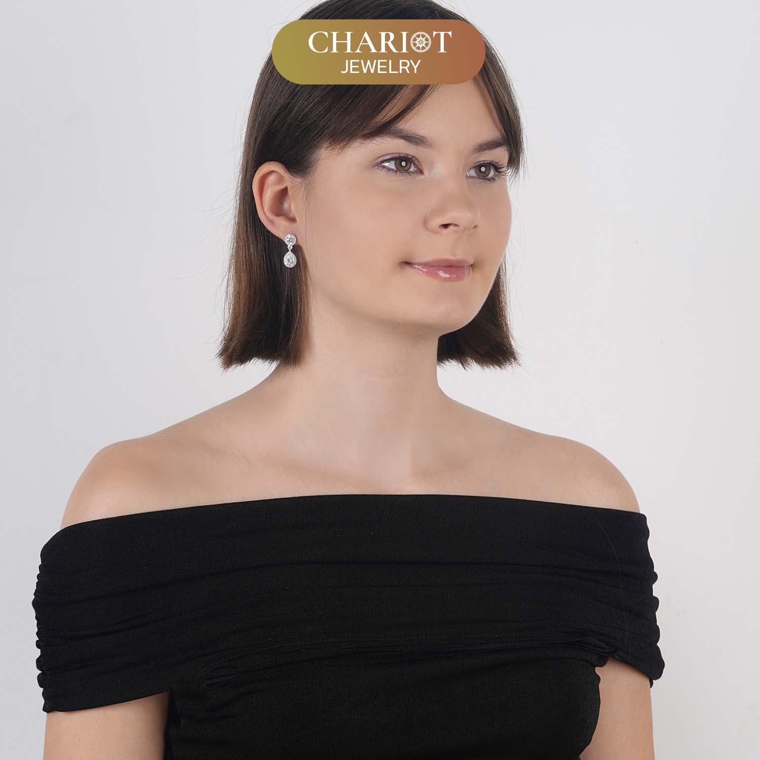 Mermaid Tear Earrings - Moissanite