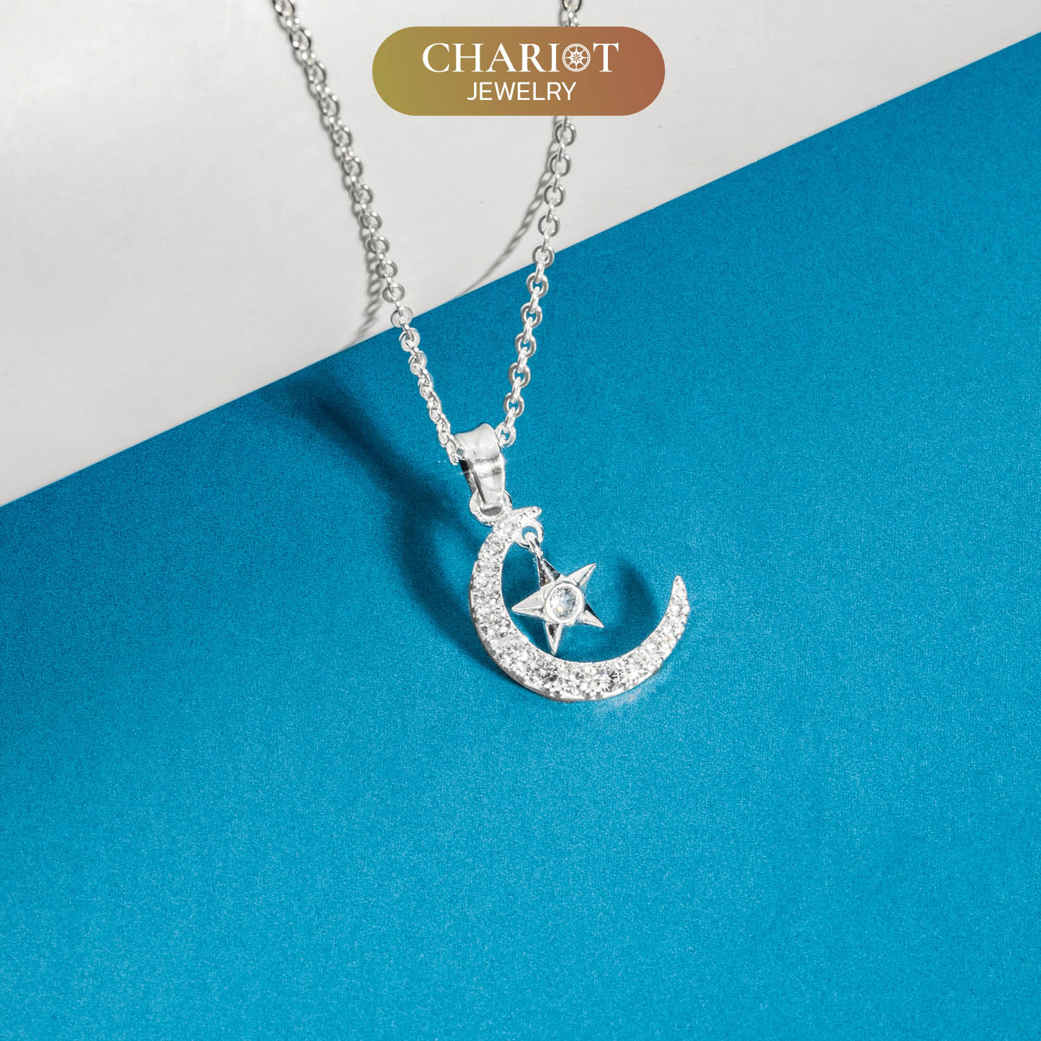 Crescent Moon & Star Necklace