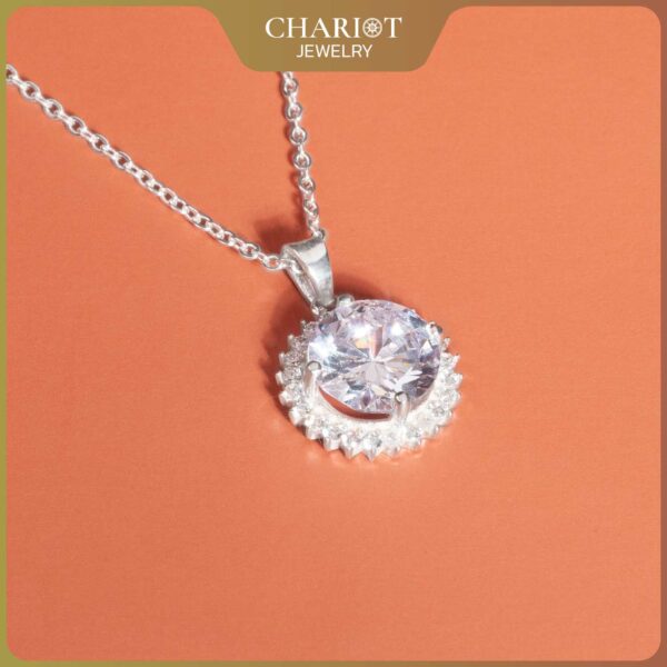 Circle of Light Moissanite Necklace