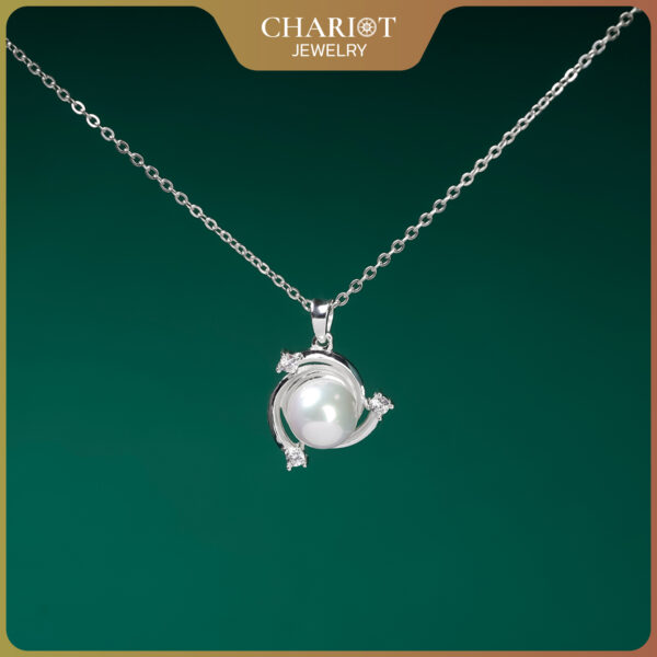 Spiral Pearl Necklace