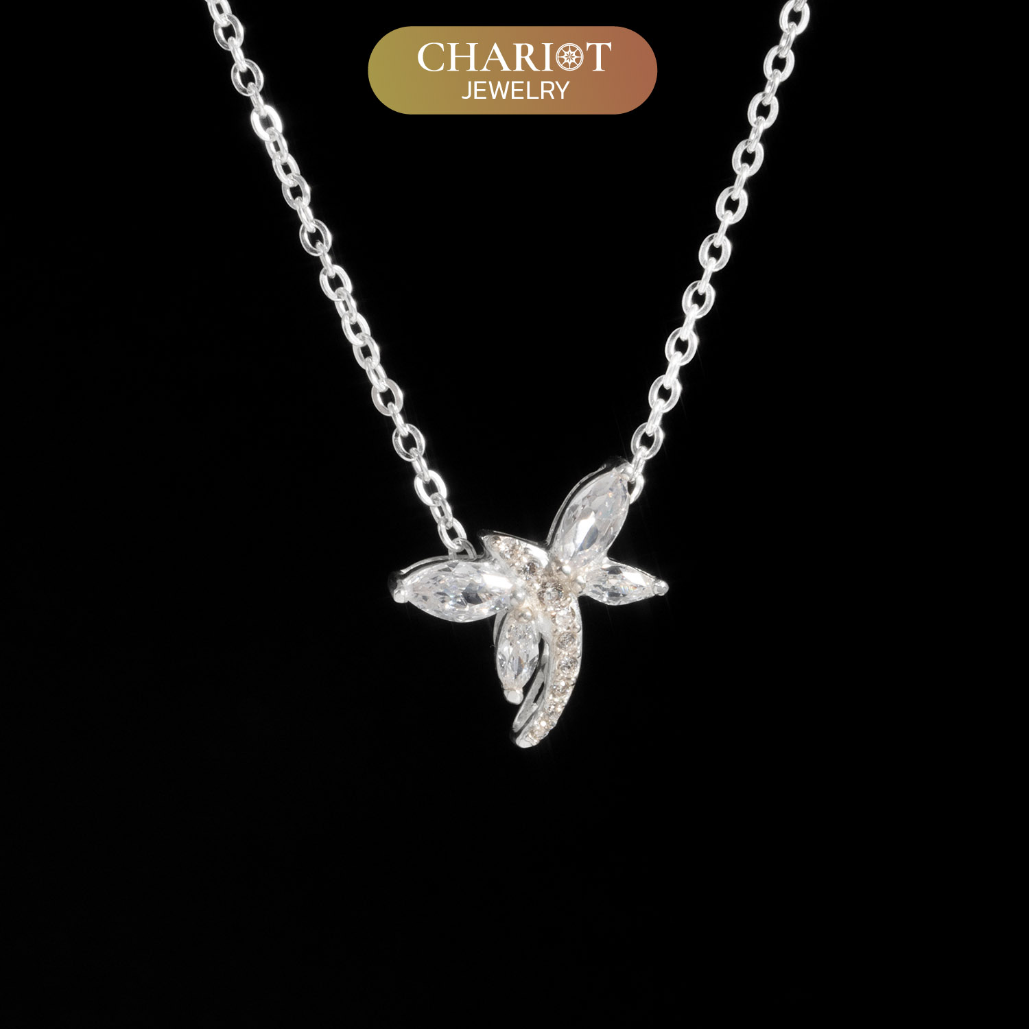 Glimmer Dragonfly Necklace