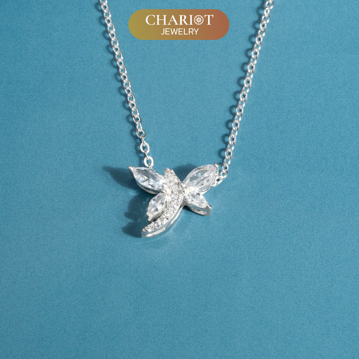 Glimmer Dragonfly Necklace