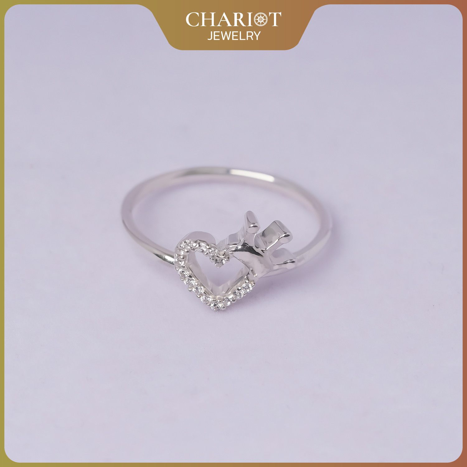 Heart Crown Ring