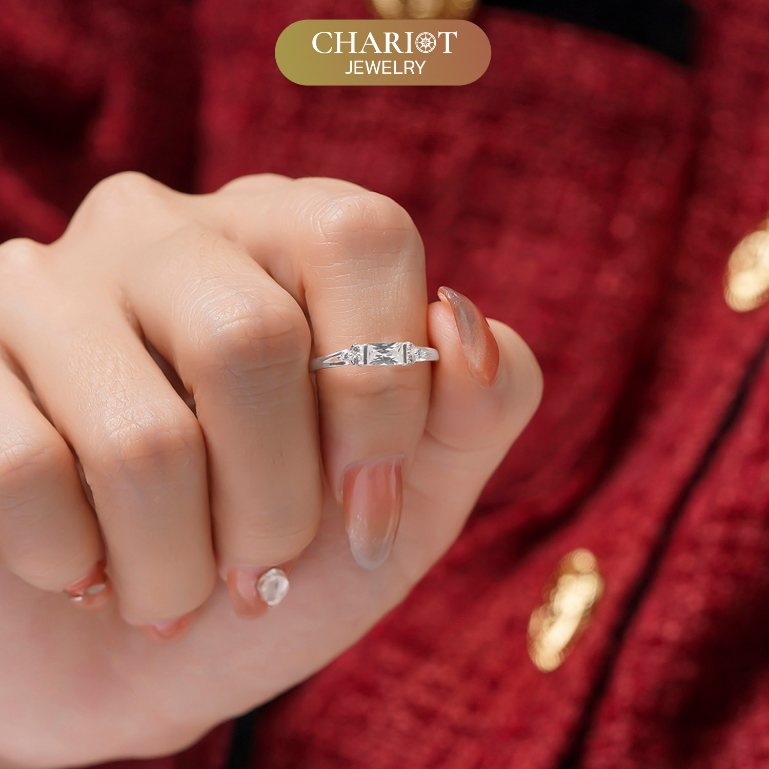 Classic Square Design Ring