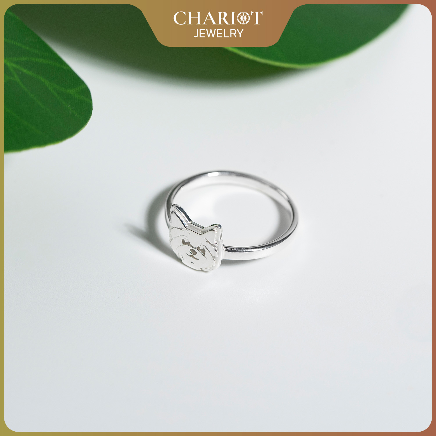 Beloved Pup Face Ring