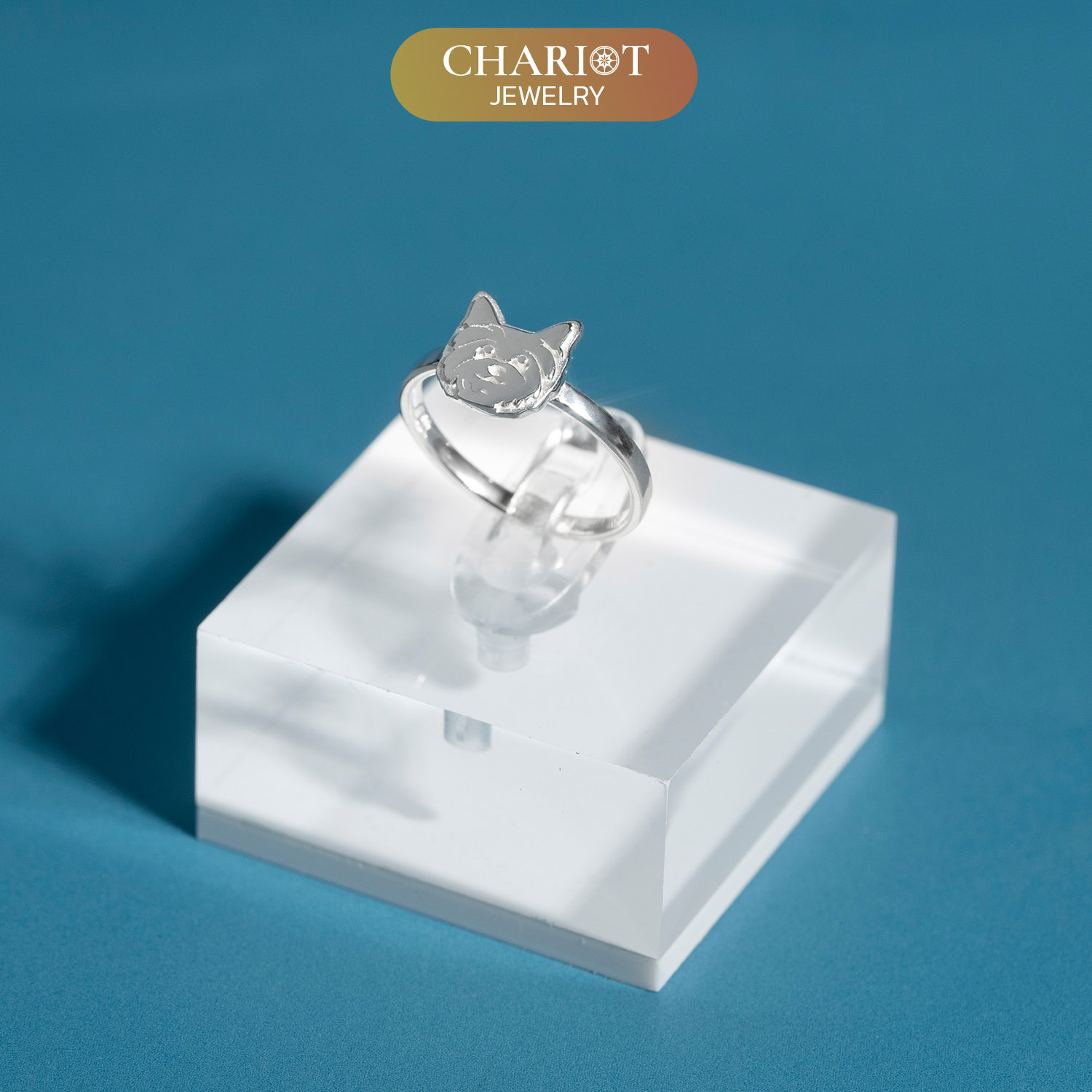 Beloved Pup Face Ring