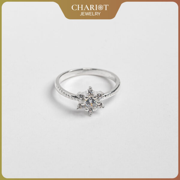 Sparkling Blossom Duo Ring