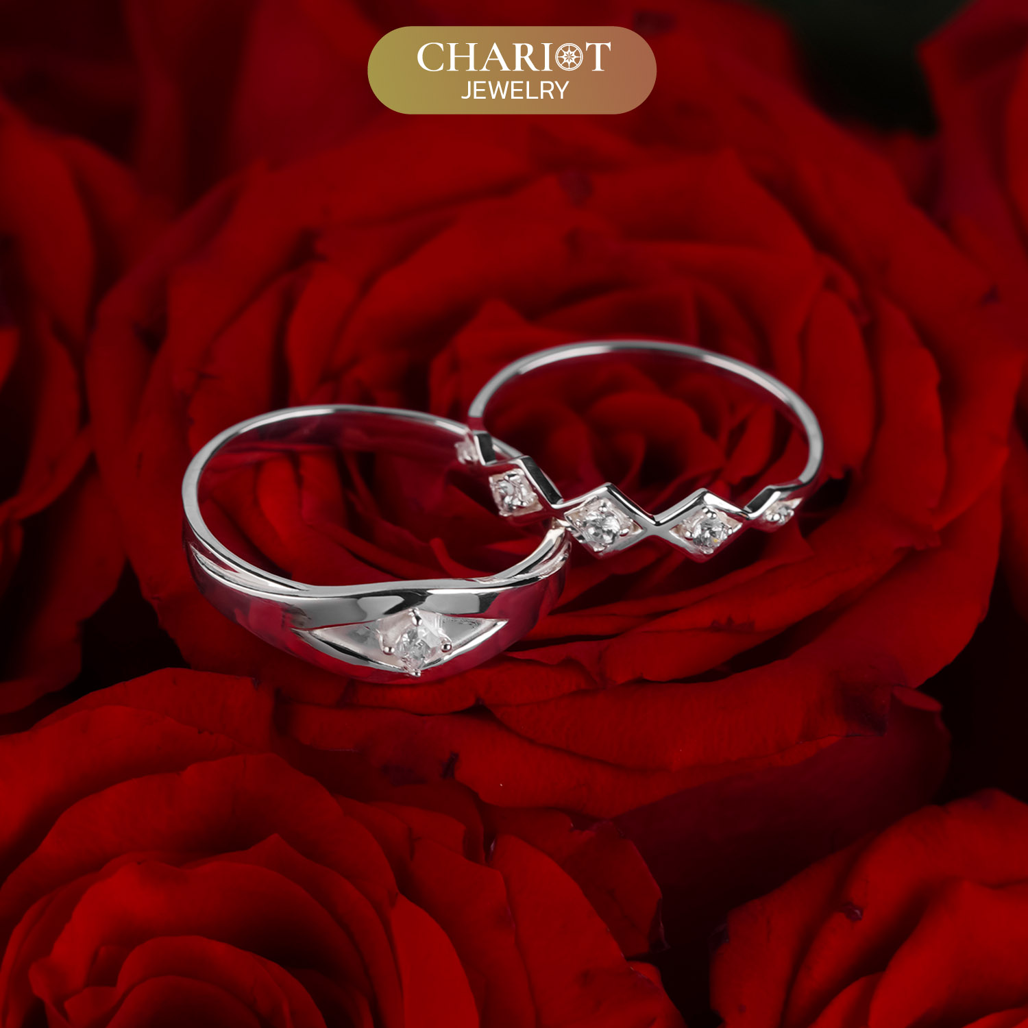 Art Deco Inspired Duo Rings