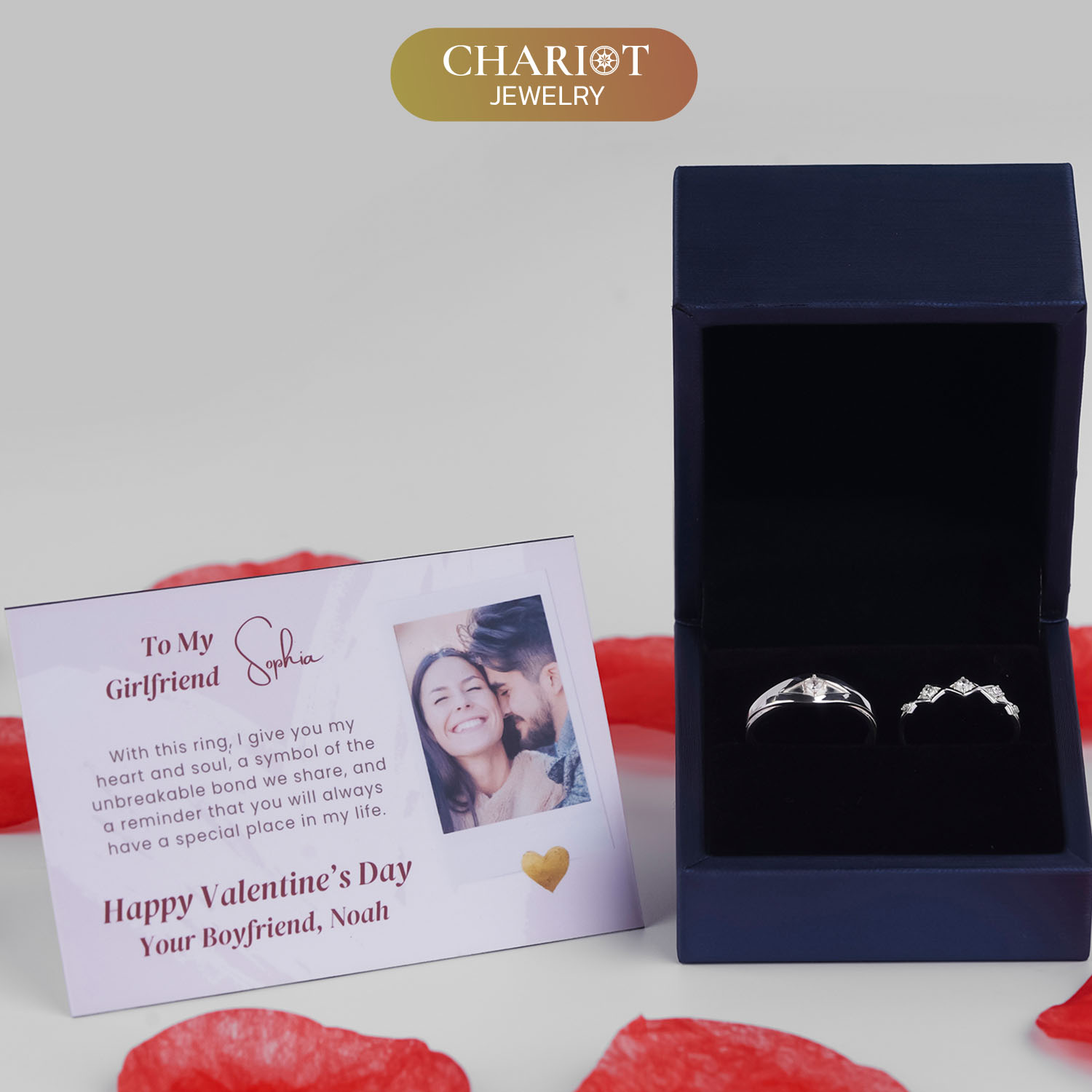 Art Deco Inspired Duo Rings