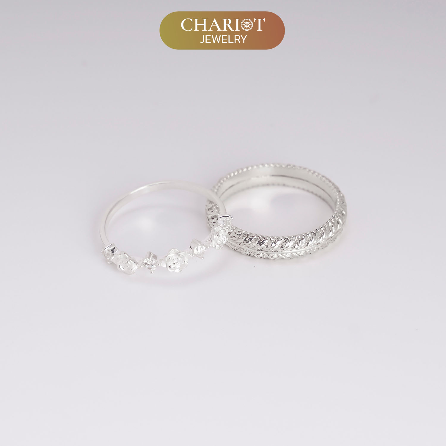 Blooming Love Couple Rings